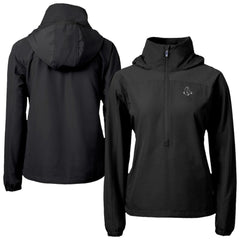 Boston Red Sox Cutter & Buck Women's Charter Eco Recycled Half-Zip Anorak Jacket - Black