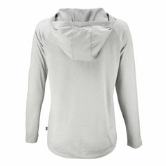 Minnesota Twins Cutter & Buck Women's Coastline Epic Comfort Eco Recycled Raglan Long Sleeve Hoodie T-Shirt - Gray