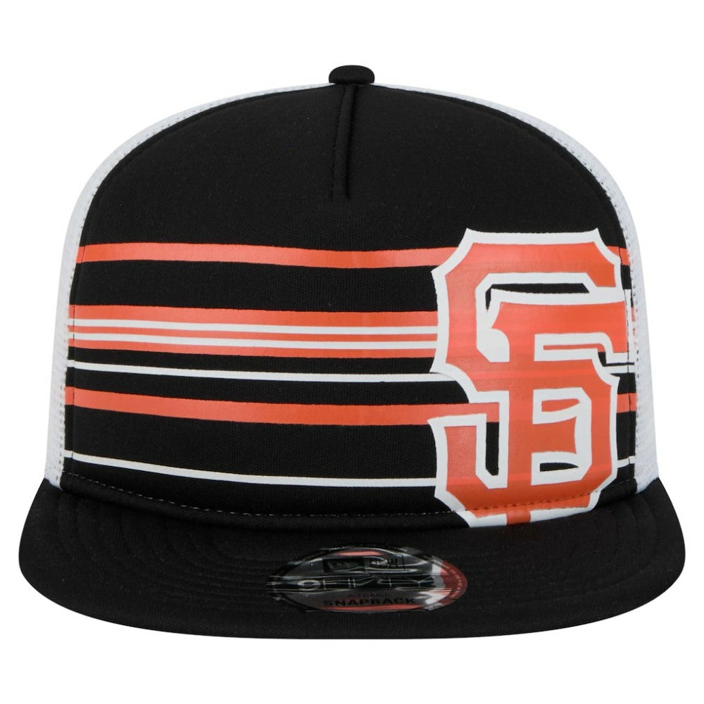 San Francisco Giants 9FIFTY A-Frame Trucker Snapback Hat - Black | New Era