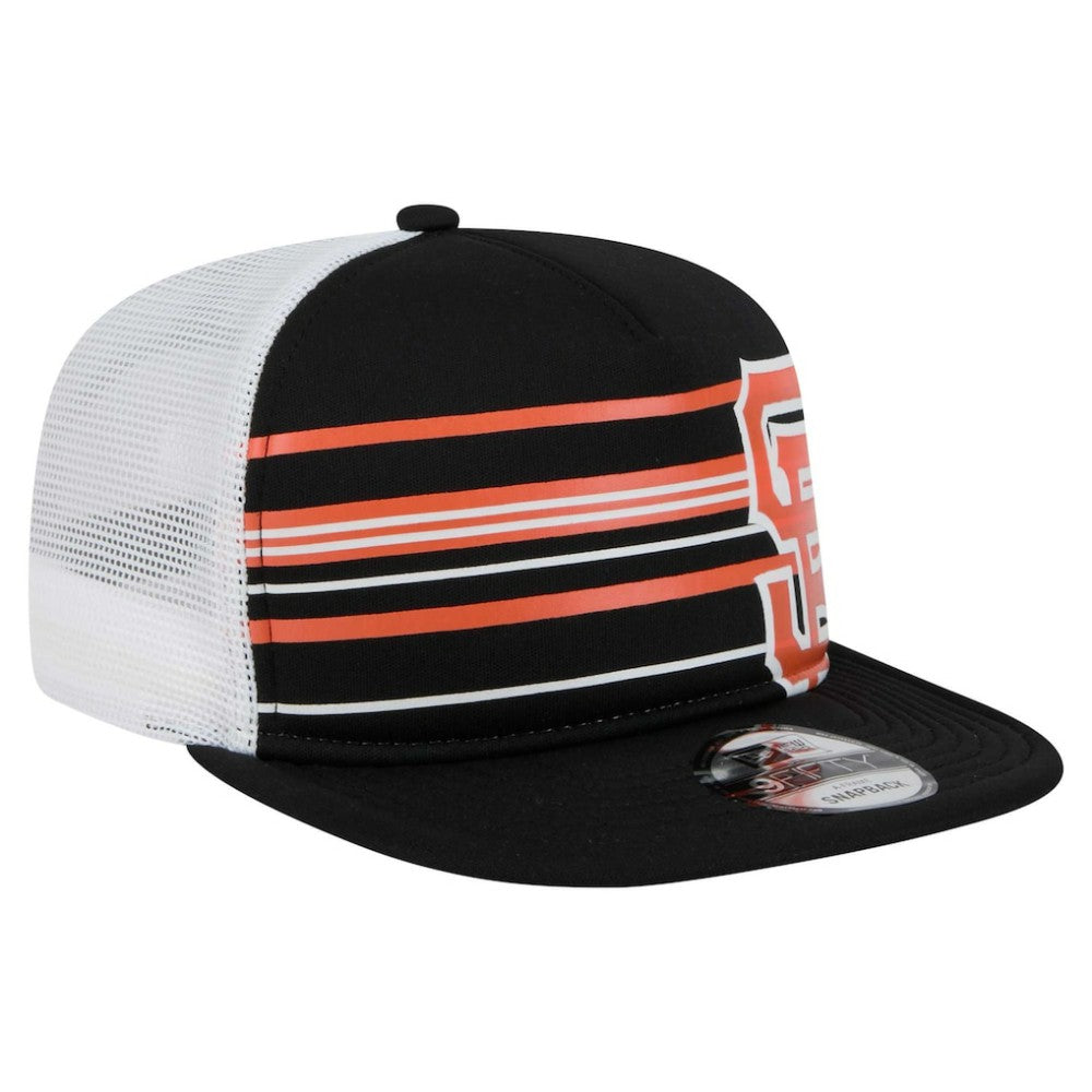 San Francisco Giants 9FIFTY A-Frame Trucker Snapback Hat - Black | New Era