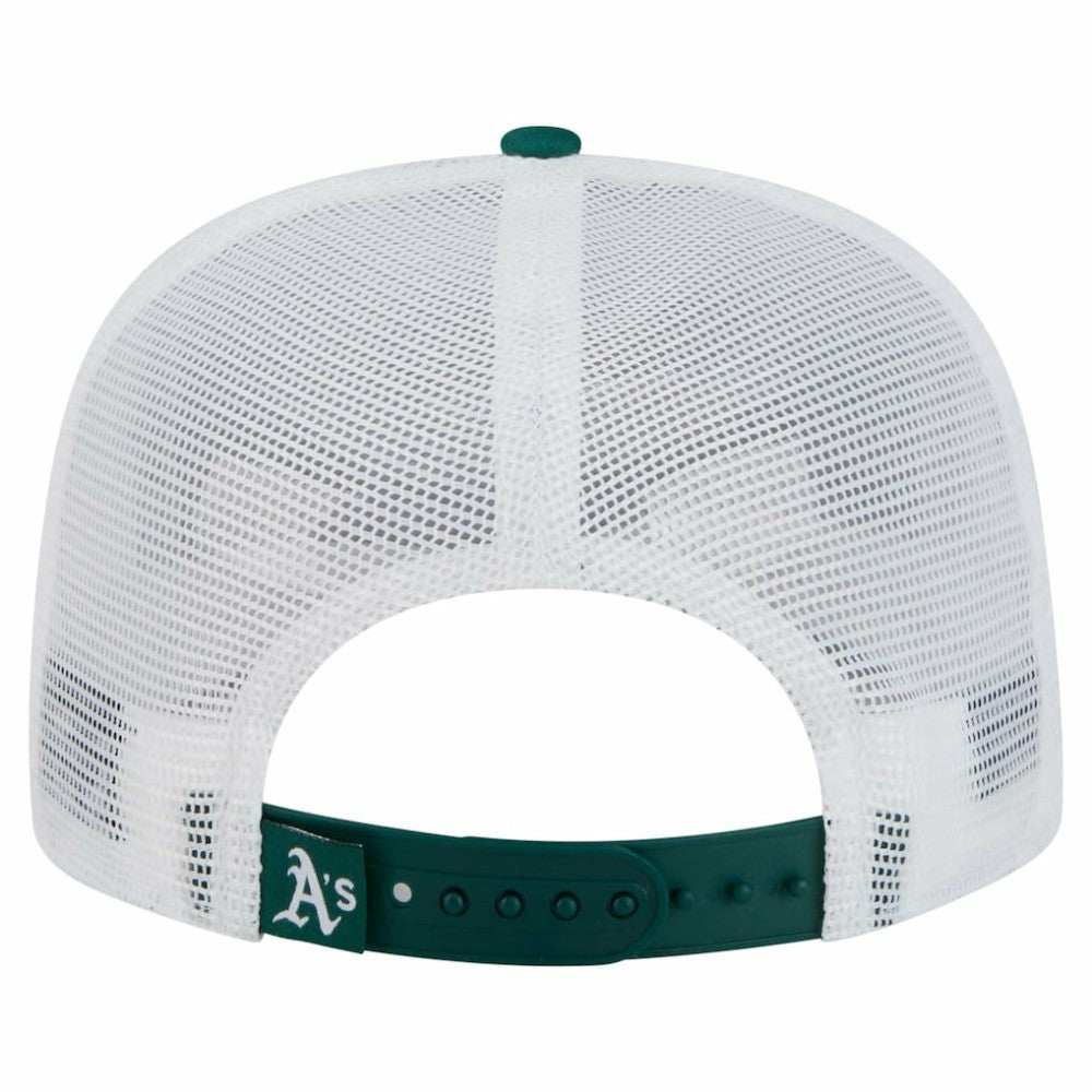 Athletics 9FIFTY A-Frame Trucker Snapback Hat - Green | New Era