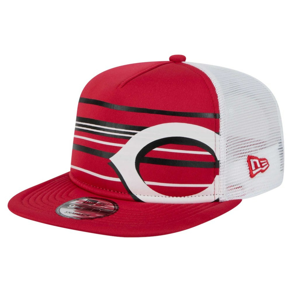 Cincinnati Reds 9FIFTY A-Frame Trucker Snapback Hat - Red | New Era