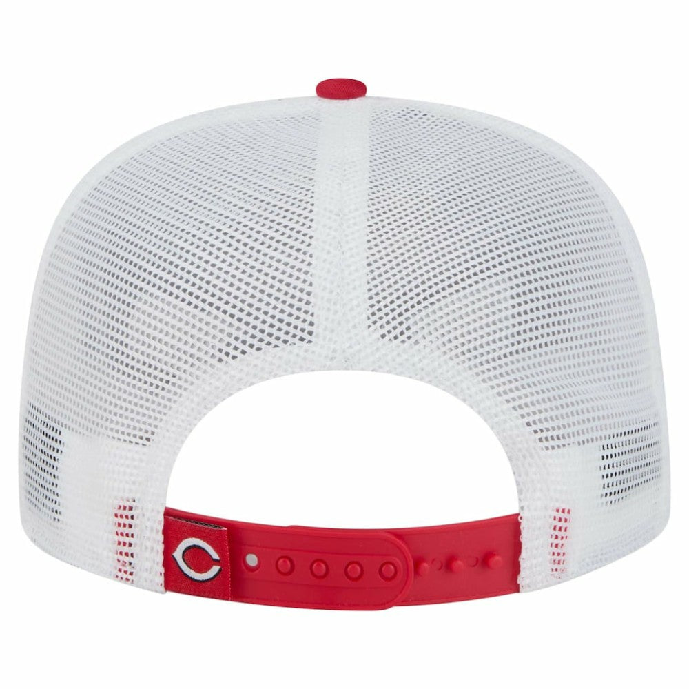Cincinnati Reds 9FIFTY A-Frame Trucker Snapback Hat - Red | New Era