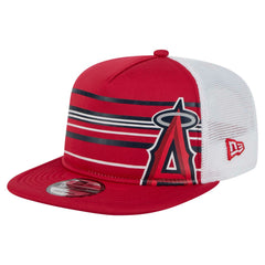Los Angeles Angels 9FIFTY A-Frame Trucker Snapback Hat - Red | New Era