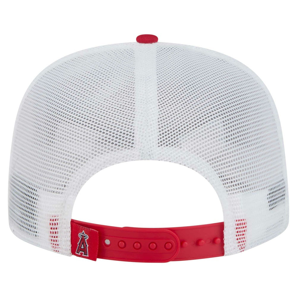 Los Angeles Angels 9FIFTY A-Frame Trucker Snapback Hat - Red | New Era