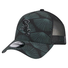 Chicago White Sox 9FORTY A-Frame Trucker Adjustable Hat - Black | New Era