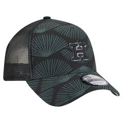 Houston Astros 9FORTY A-Frame Trucker Adjustable Hat - Black | New Era