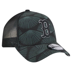 Boston Red Sox 9FORTY A-Frame Trucker Adjustable Hat - Black | New Era