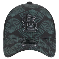 St. Louis Cardinals 9FORTY A-Frame Trucker Adjustable Hat - Black | New Era