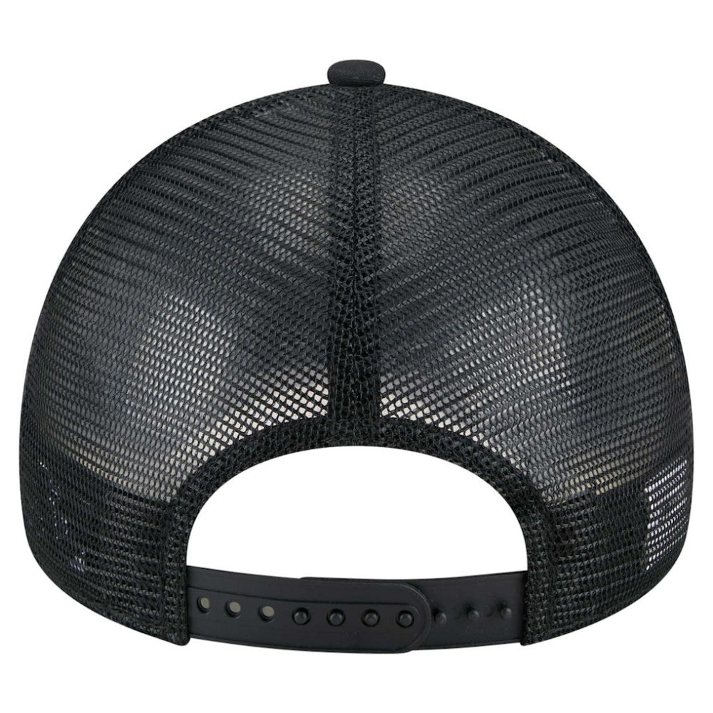 Texas Rangers 9FORTY A-Frame Trucker Adjustable Hat - Black | New Era