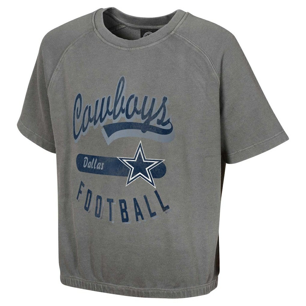 NFL Dallas Cowboys Women's Mineral Wash Short Sleeve Top