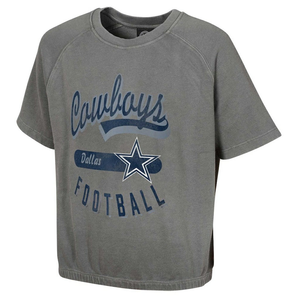 NFL Dallas Cowboys Women's Mineral Wash Short Sleeve Top