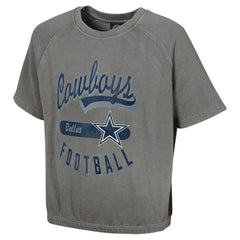 NFL Dallas Cowboys Women's Mineral Wash Short Sleeve Top