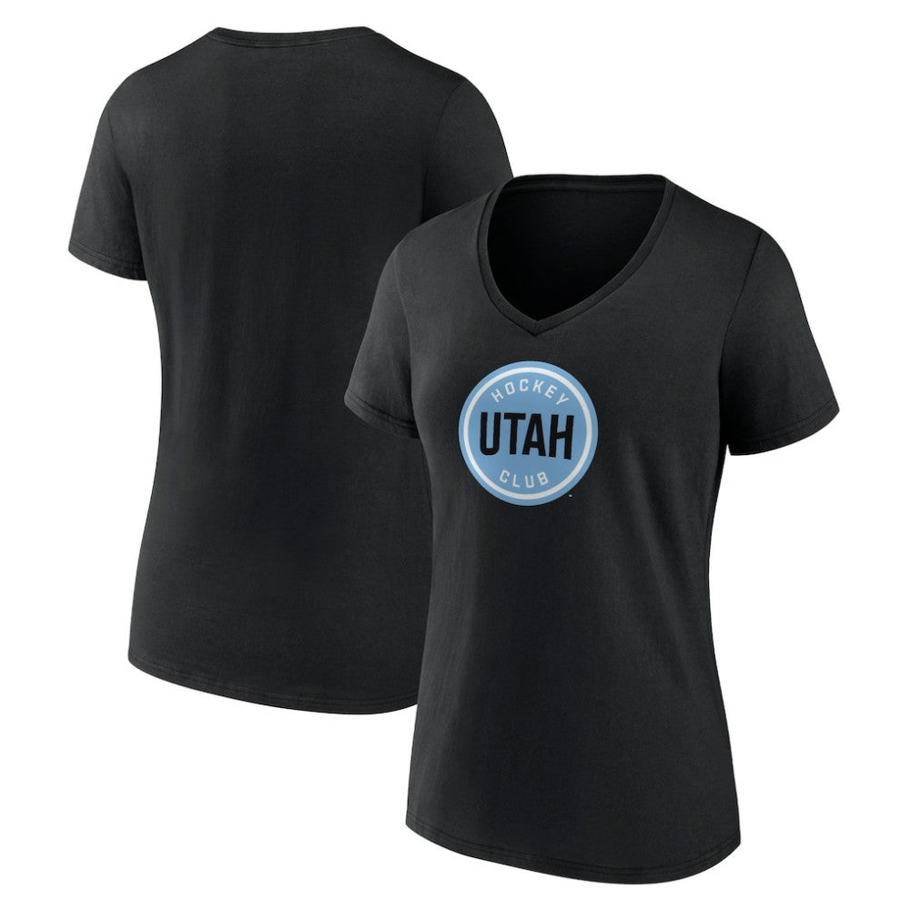 Utah Mammoth Fanatics Women's Draft Logo V-Neck T-Shirt