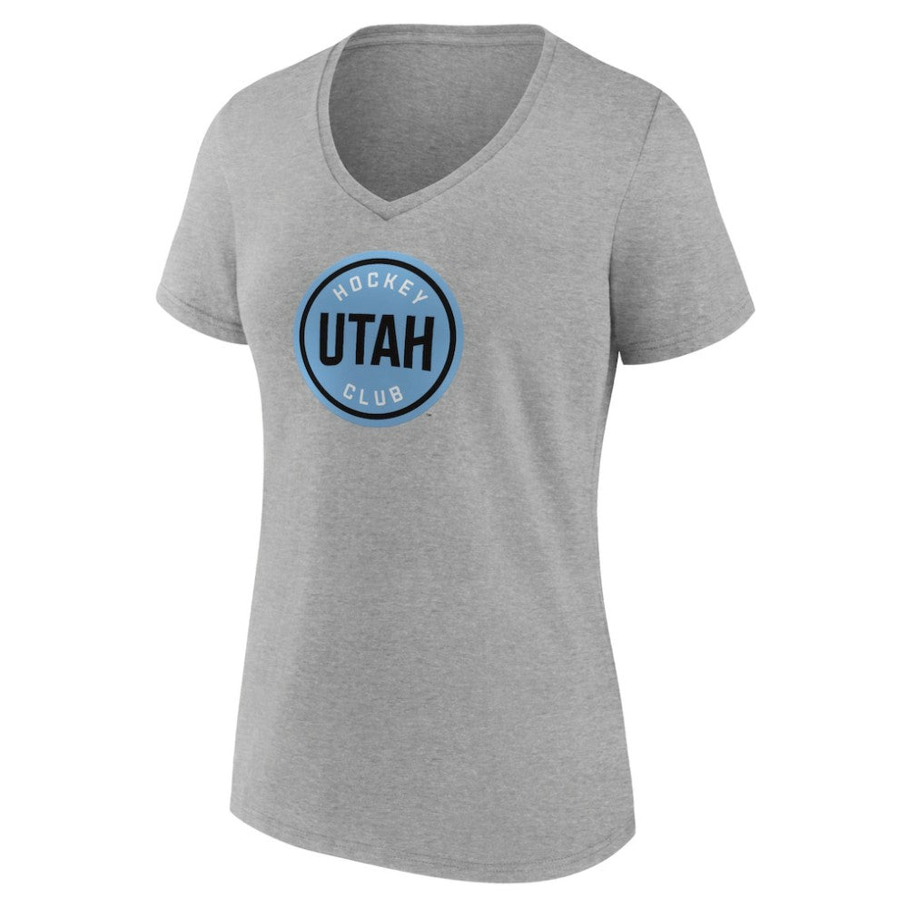 Utah Mammoth Fanatics Women's Draft Logo V-Neck T-Shirt