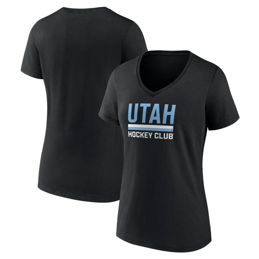 Utah Mammoth Fanatics Women's Secondary Logo V-Neck T-Shirt