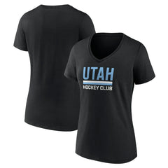 Utah Mammoth Fanatics Women's Secondary Logo V-Neck T-Shirt
