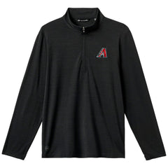 Arizona Diamondbacks TravisMathew The Heater Quarter-Zip Pullover Top - Black