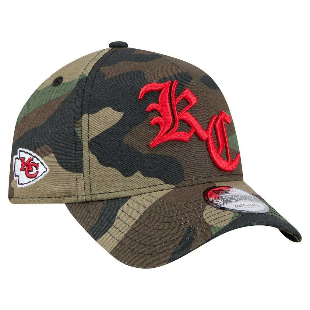 NFL Kansas City Chiefs Mystic Camo A-Frame 9FORTY Adjustable Hat