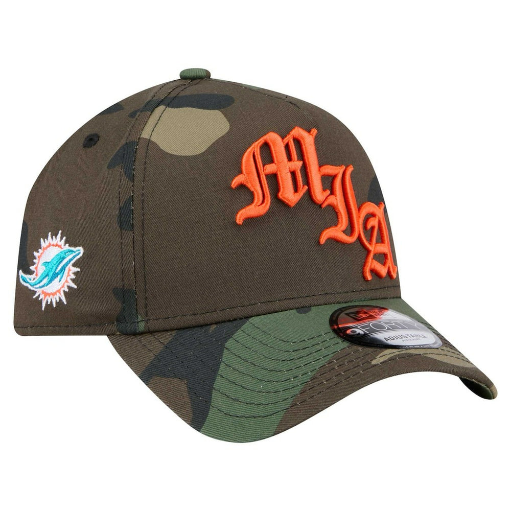 NFL Miami Dolphins Mystic Camo A-Frame 9FORTY Adjustable Hat