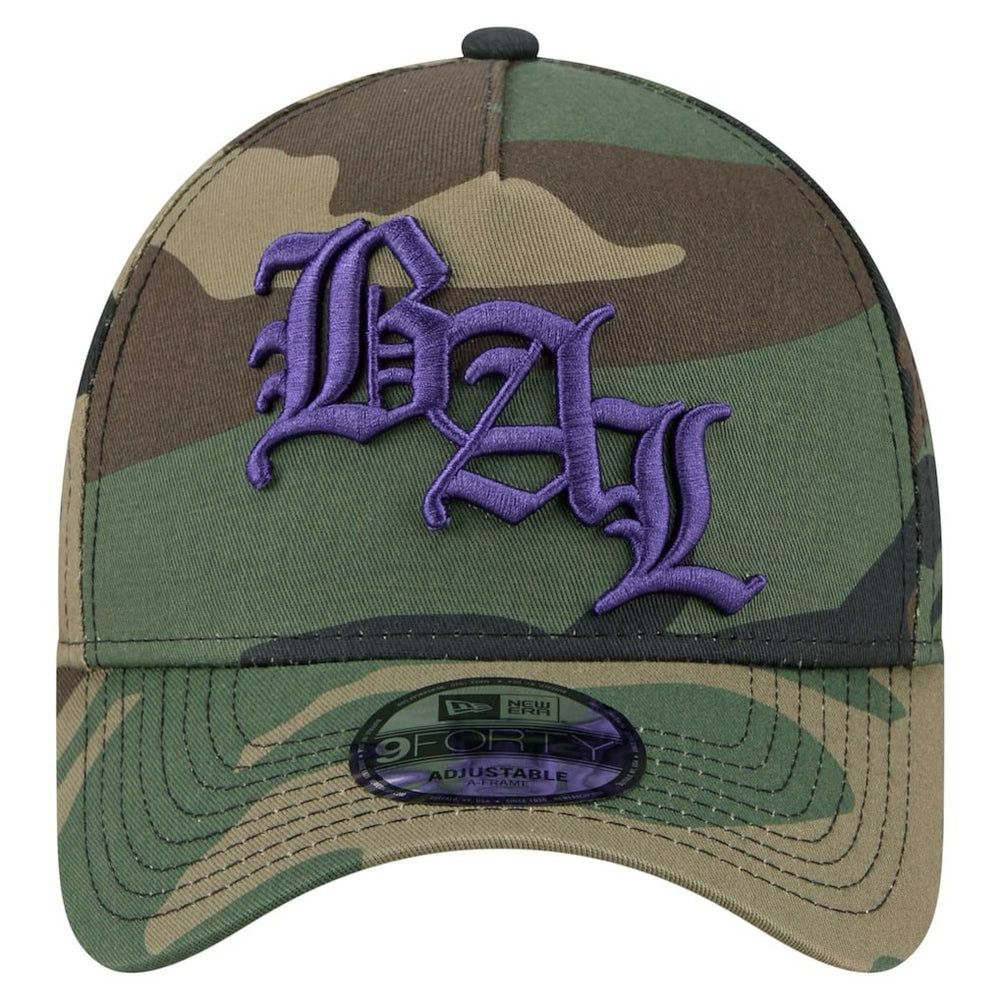 NFL Baltimore Ravens Mystic Camo A-Frame 9FORTY Adjustable Hat