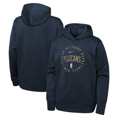 New Orleans Pelicans Youth Performance Practice Spotlight Pullover Hoodie - Navy | Nike sale