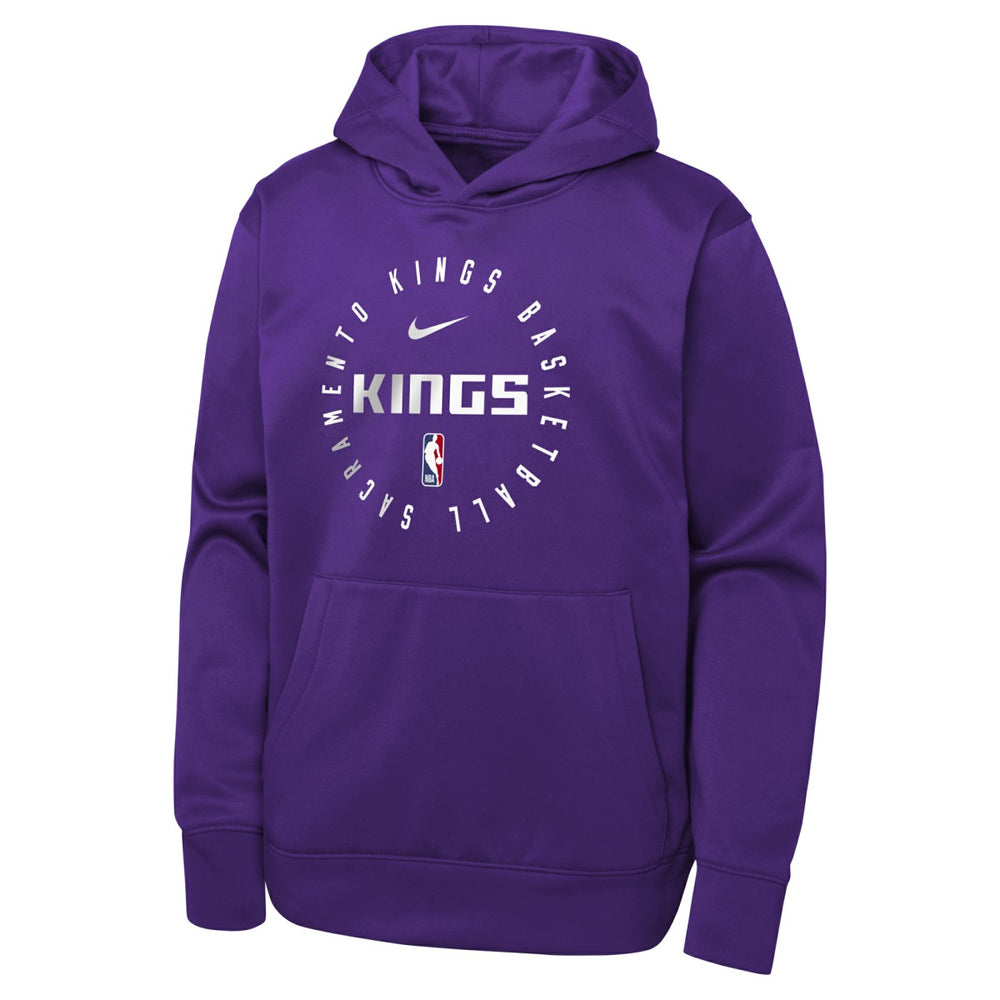 Sacramento Kings Youth Performance Practice Spotlight Pullover Hoodie - Purple | Nike online