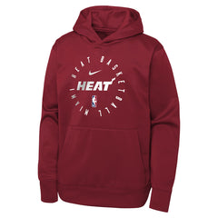 Miami Heat Youth Performance Practice Spotlight Pullover Hoodie - Red | Nike sale