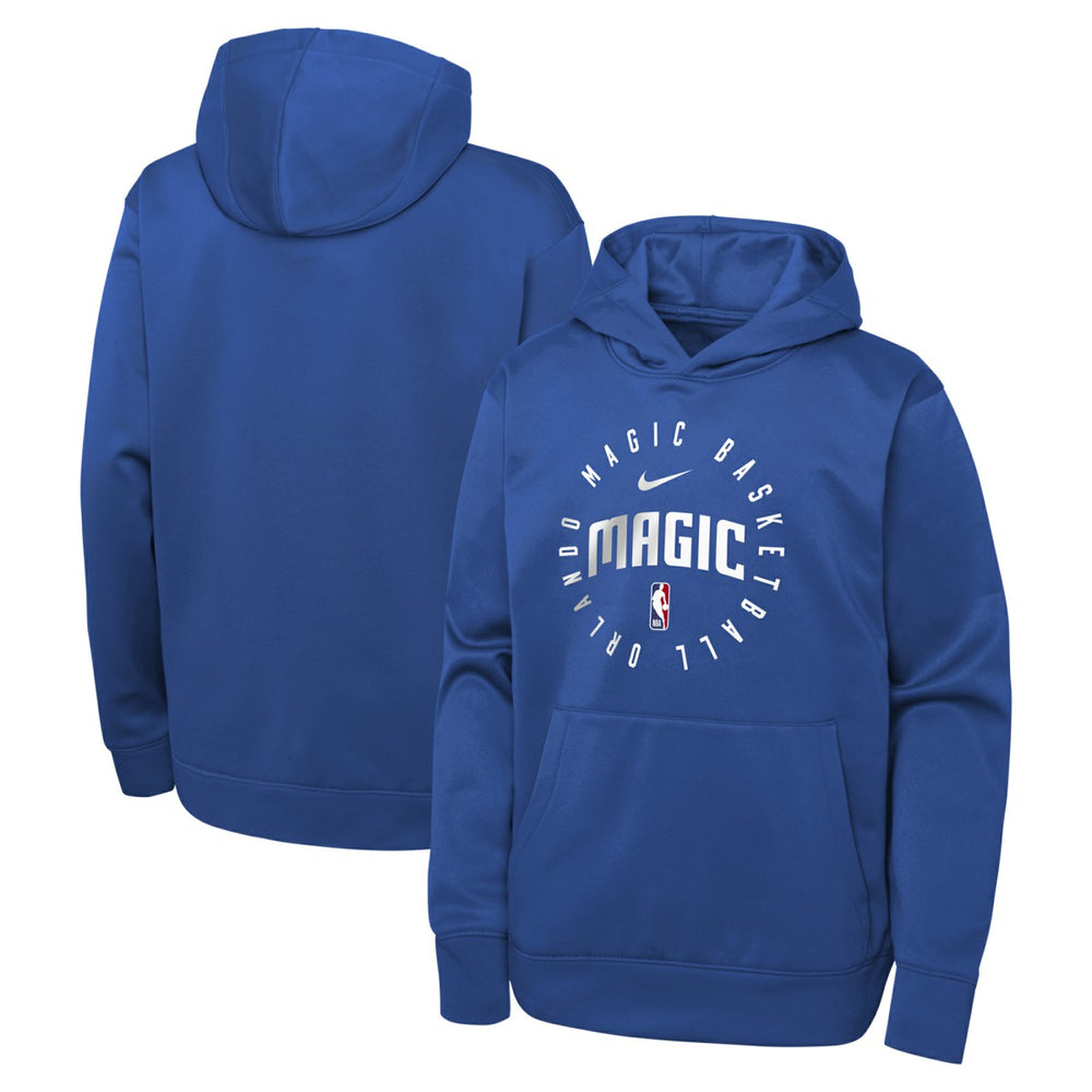 Orlando Magic Youth Performance Practice Spotlight Pullover Hoodie - Blue | Nike sale