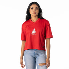 NFL Tampa Bay Buccaneers The Wild Collective Women's Alternate V-Neck Fashion Jersey T-Shirt