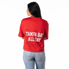 NFL Tampa Bay Buccaneers The Wild Collective Women's Alternate V-Neck Fashion Jersey T-Shirt