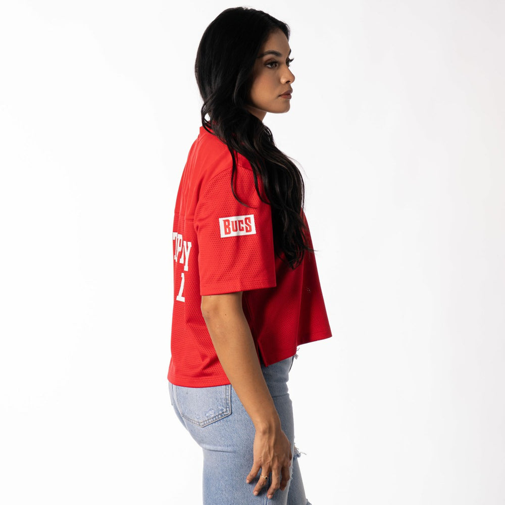 NFL Tampa Bay Buccaneers The Wild Collective Women's Alternate V-Neck Fashion Jersey T-Shirt