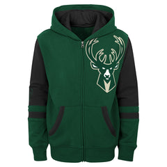 Milwaukee Bucks Preschool Straight To The League Full-Zip Hoodie - Green online