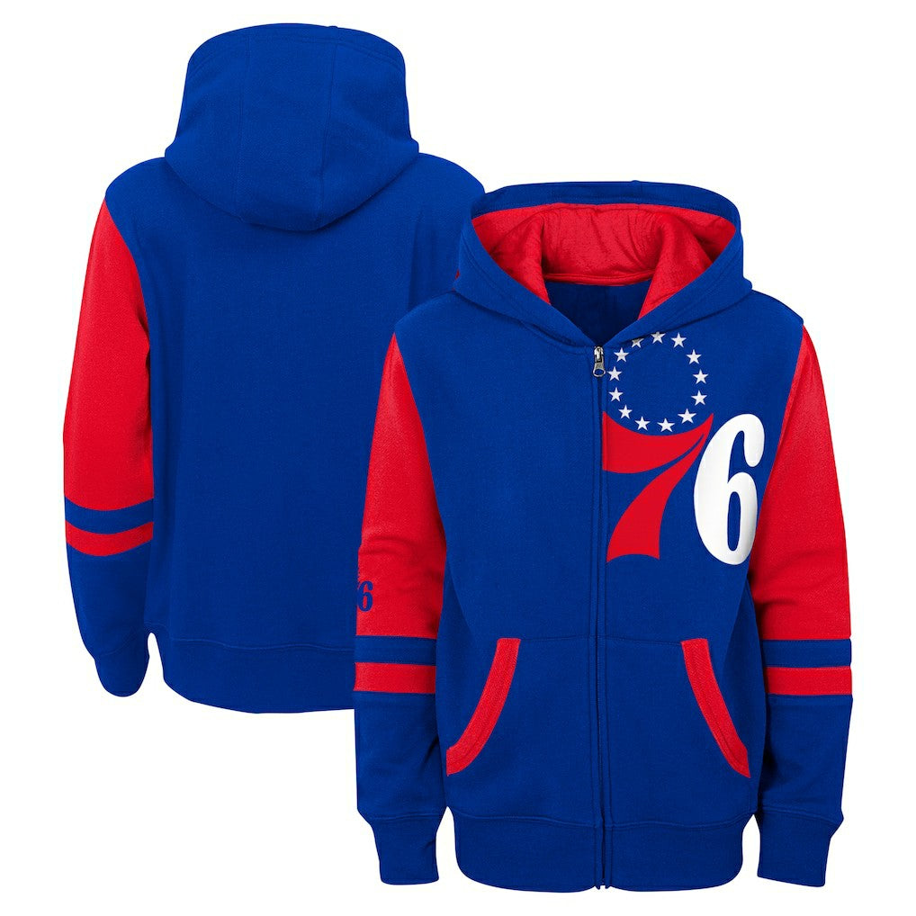 Philadelphia 76ers Preschool Straight To The League Full-Zip Hoodie - Royal sale