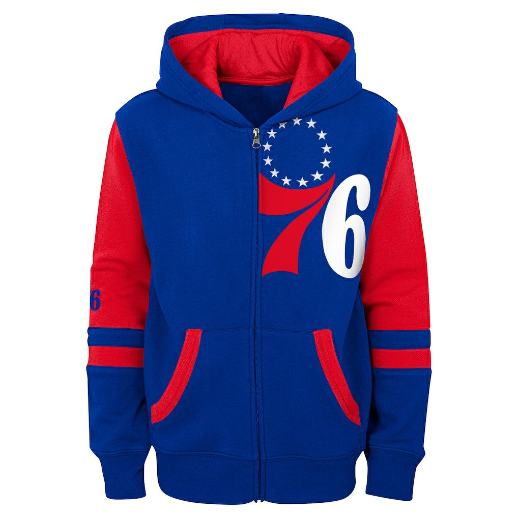 Philadelphia 76ers Preschool Straight To The League Full-Zip Hoodie - Royal sale
