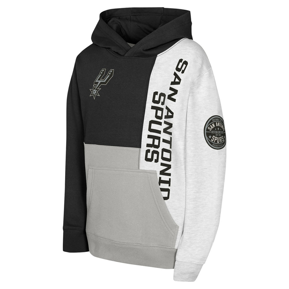 San Antonio Spurs Youth Splash Pullover Hoodie - Black sale