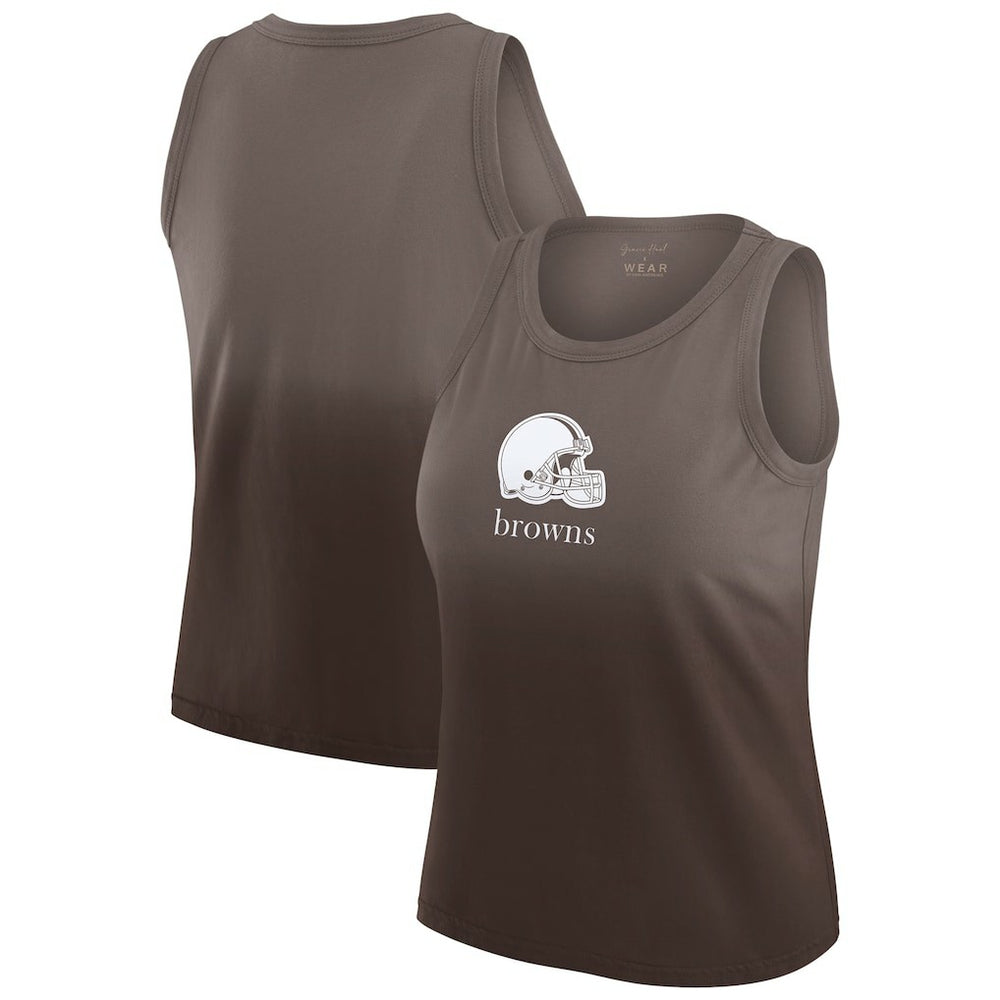NFL Cleveland Browns WEAR by Erin Andrews x Gracie Hunt Women's Ombre Tank Top