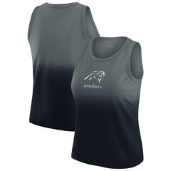 NFL Carolina Panthers WEAR by Erin Andrews x Gracie Hunt Women's Ombre Tank Top
