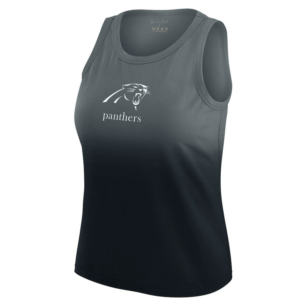 NFL Carolina Panthers WEAR by Erin Andrews x Gracie Hunt Women's Ombre Tank Top