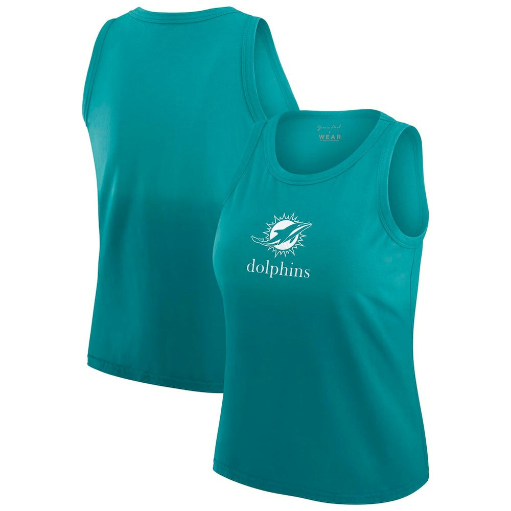 NFL Miami Dolphins WEAR by Erin Andrews x Gracie Hunt Women's Ombre Tank Top
