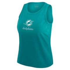 NFL Miami Dolphins WEAR by Erin Andrews x Gracie Hunt Women's Ombre Tank Top