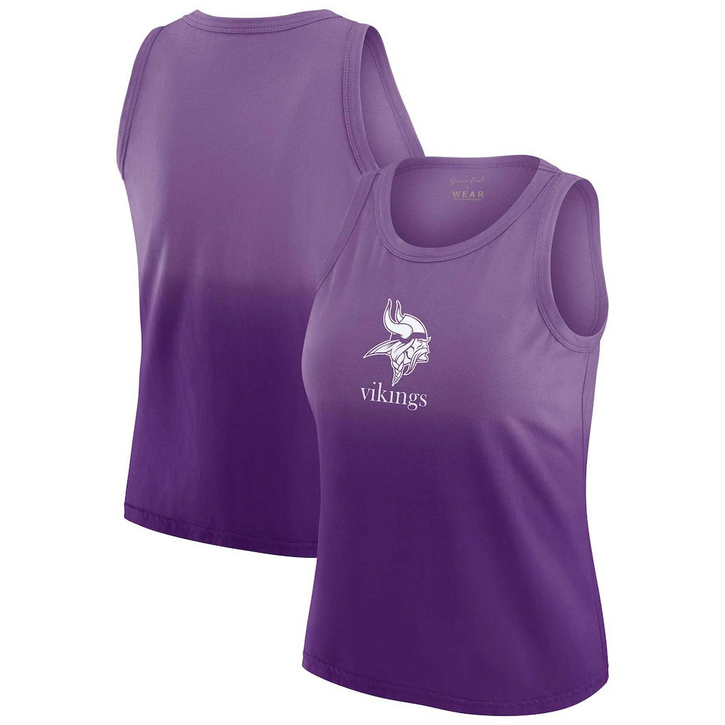 NFL Minnesota Vikings WEAR by Erin Andrews x Gracie Hunt Women's Ombre Tank Top
