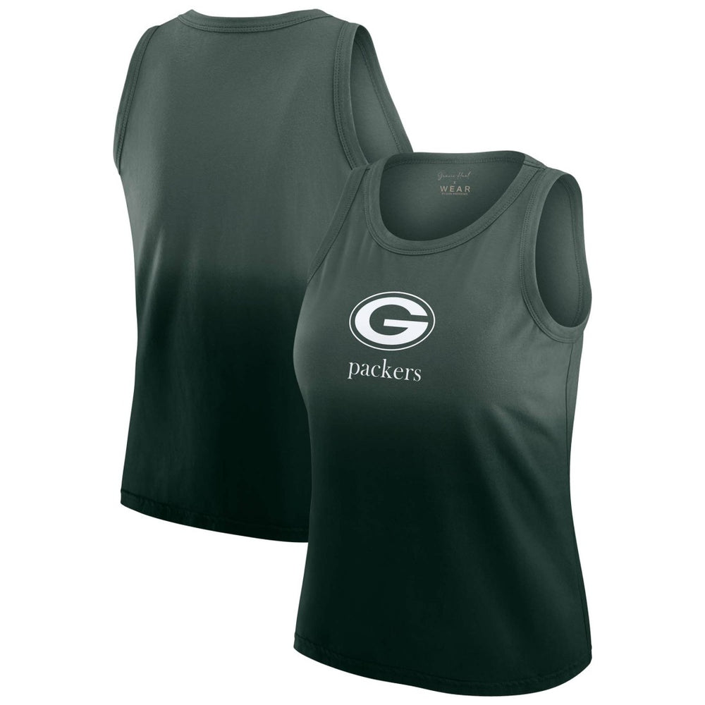 NFL Green Bay Packers WEAR by Erin Andrews x Gracie Hunt Women's Ombre Tank Top