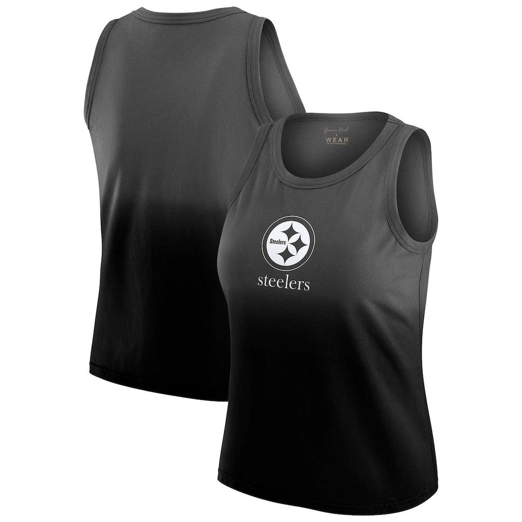 NFL Pittsburgh Steelers WEAR by Erin Andrews x Gracie Hunt Women's Ombre Tank Top
