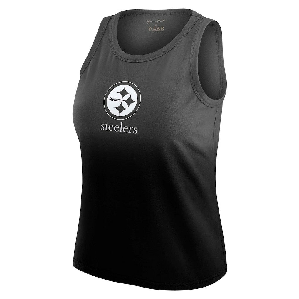NFL Pittsburgh Steelers WEAR by Erin Andrews x Gracie Hunt Women's Ombre Tank Top