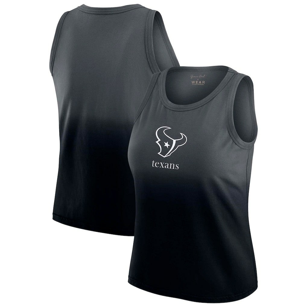 NFL Houston Texans WEAR by Erin Andrews x Gracie Hunt Women's Ombre Tank Top