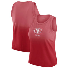 NFL San Francisco 49ers WEAR by Erin Andrews x Gracie Hunt Women's Ombre Tank Top