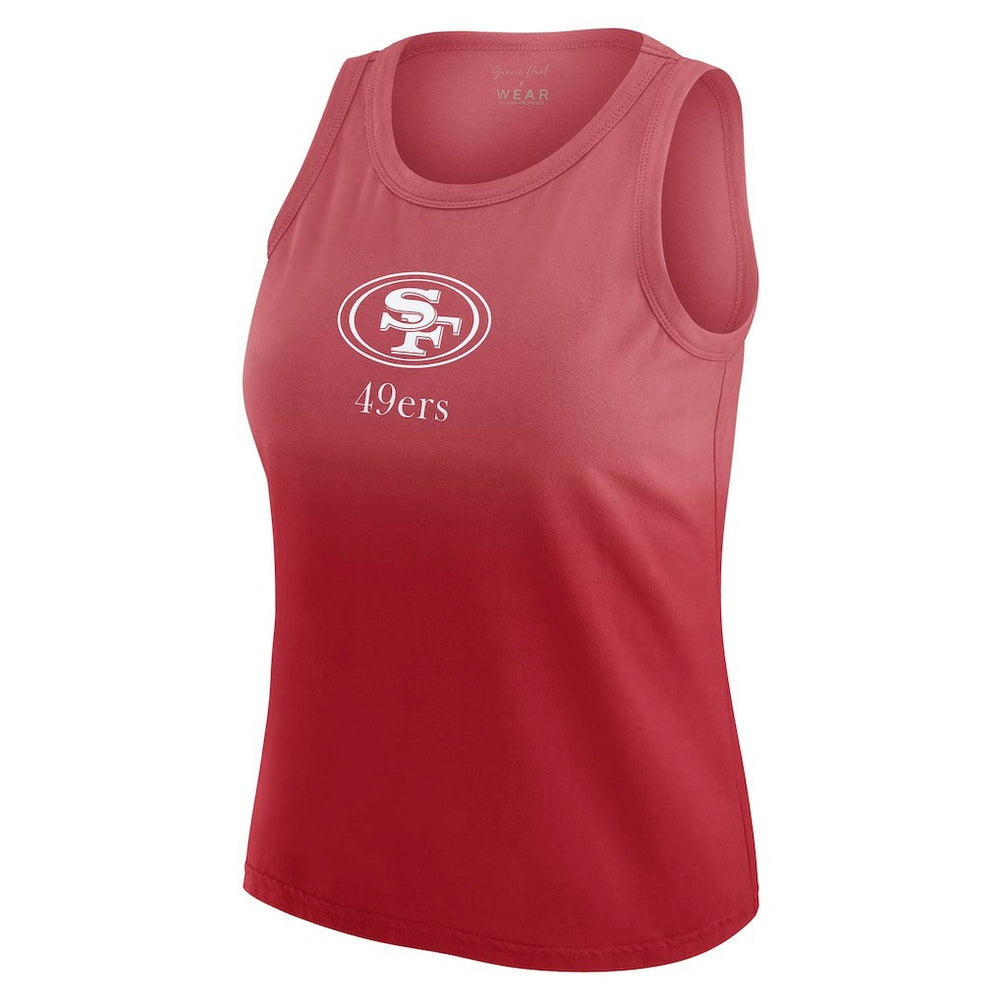 NFL San Francisco 49ers WEAR by Erin Andrews x Gracie Hunt Women's Ombre Tank Top