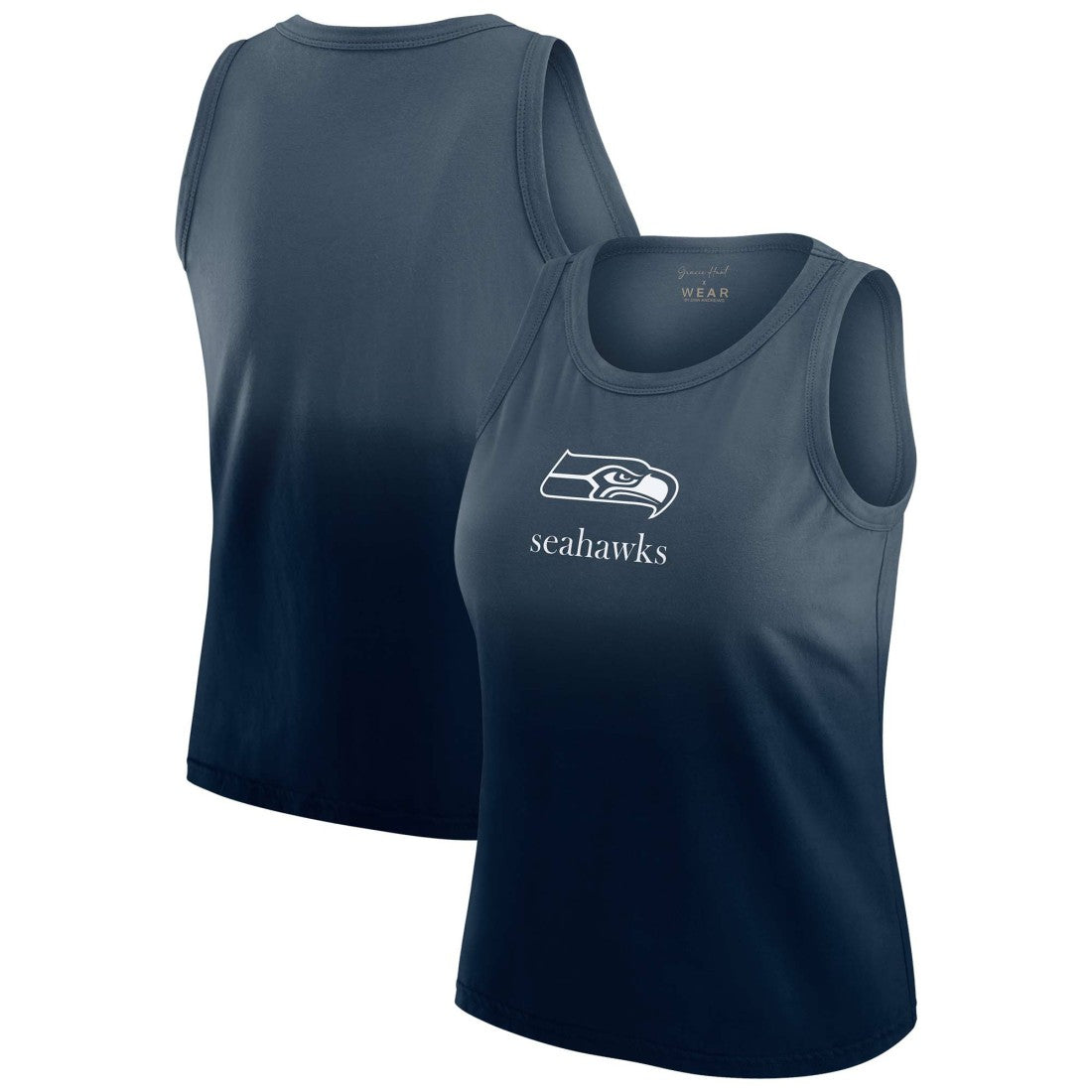 NFL Seattle Seahawks WEAR by Erin Andrews x Gracie Hunt Women's Ombre Tank Top