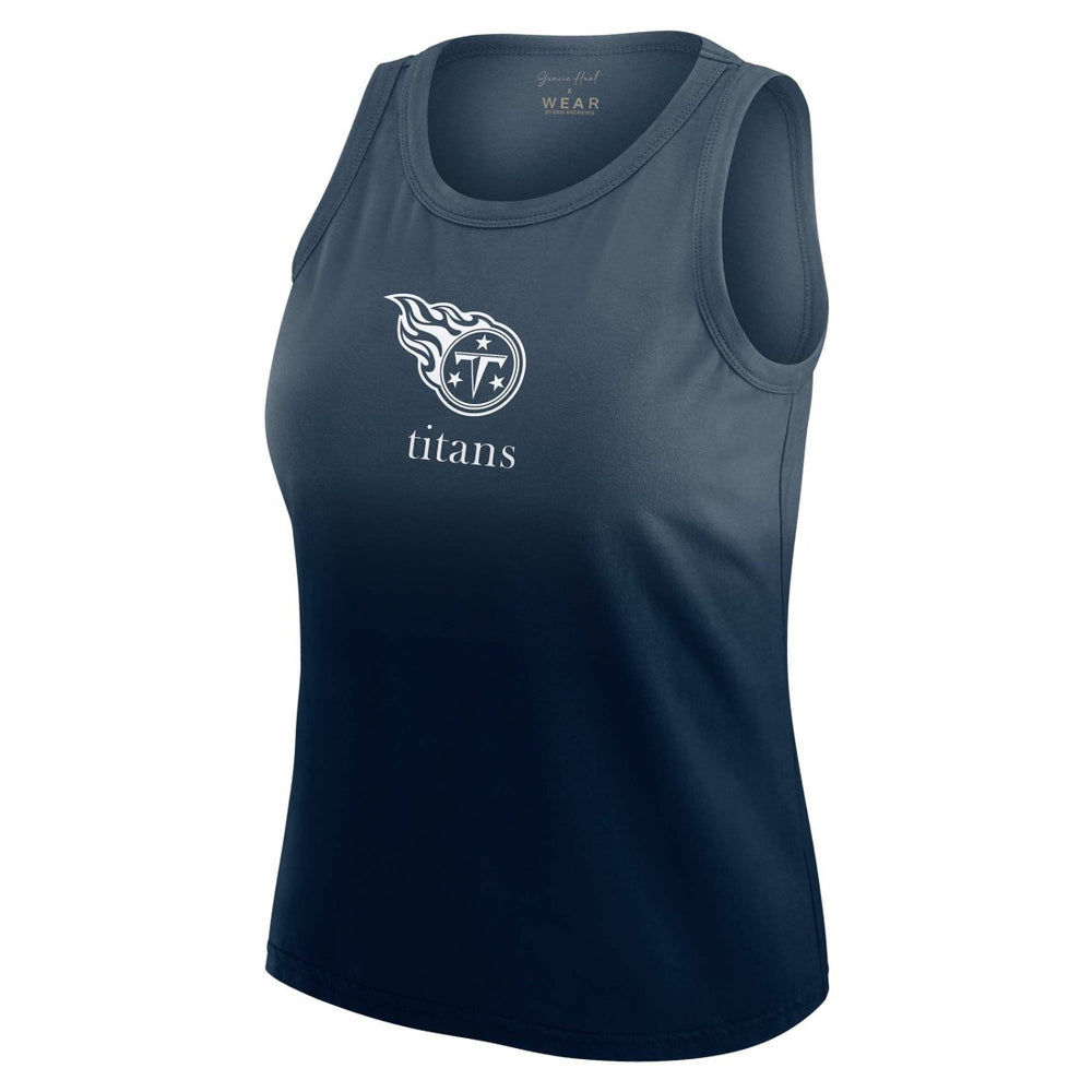 NFL Tennessee Titans WEAR by Erin Andrews x Gracie Hunt Women's Ombre Tank Top